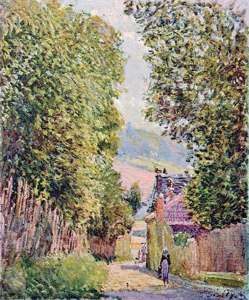 Alfred Sisley Strabe in Louveciennes oil painting image
